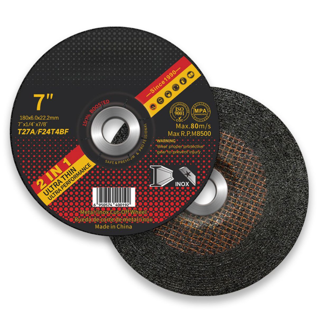 Đá mài lưới đôi 7 inch