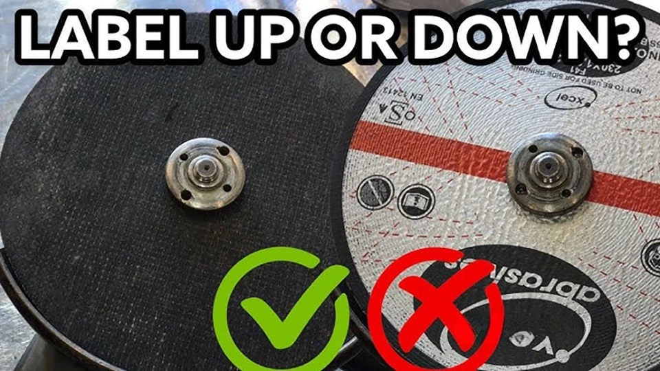 đĩa cắt đi theo hướng nào trên máy mài