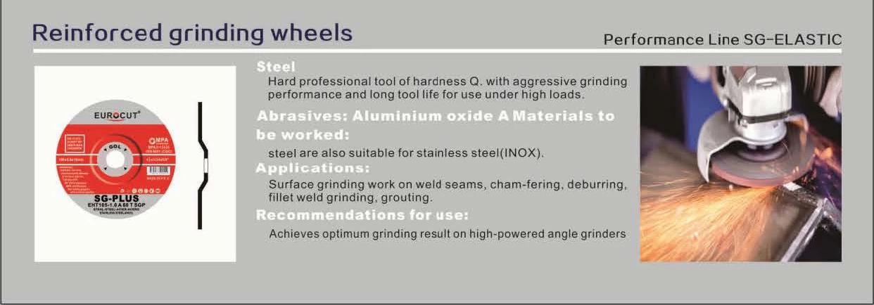 Dòng sản phẩm hiệu suất SG-ELASTIC (Bánh mài gia cường)